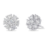 Shyne Collection 20pt Diamond Flower Studs - Shyne Jewelers 150-00004 Shyne Jewelers