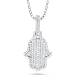 Shyne Collection Diamond Hamsa Pendant - Shyne Jewelers White Gold Shyne Jewelers