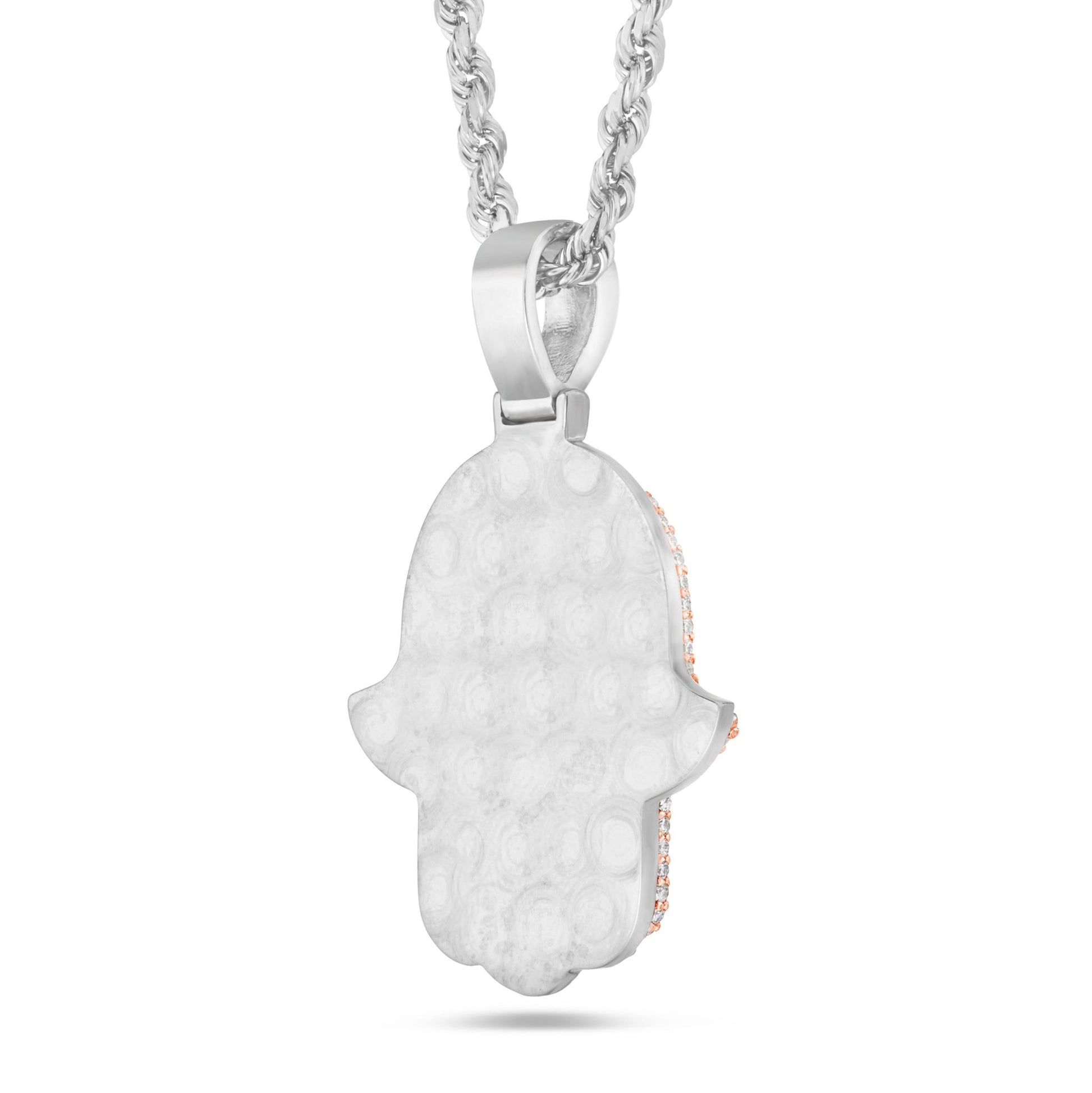 Shyne Collection Diamond Hamsa Pendant - Shyne Jewelers Rose & White Gold Shyne Jewelers