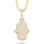 Shyne Collection Diamond Hamsa Pendant - Shyne Jewelers Yellow Gold Shyne Jewelers