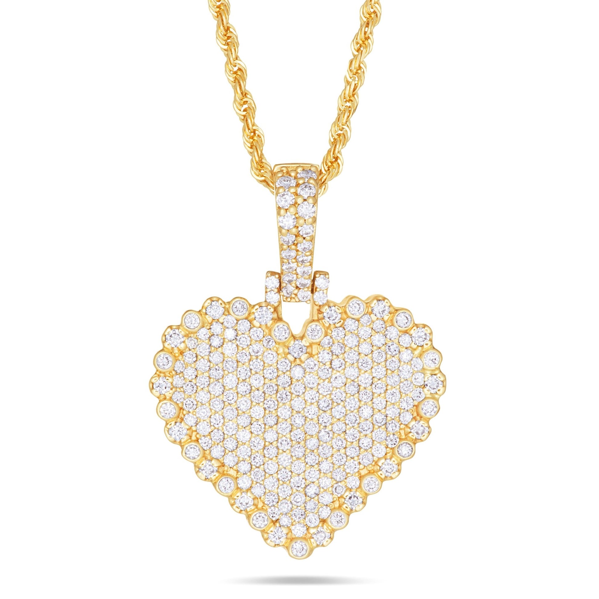 Shyne Collection Diamond Heart Pendant - Shyne Jewelers Yellow Gold Shyne Jewelers