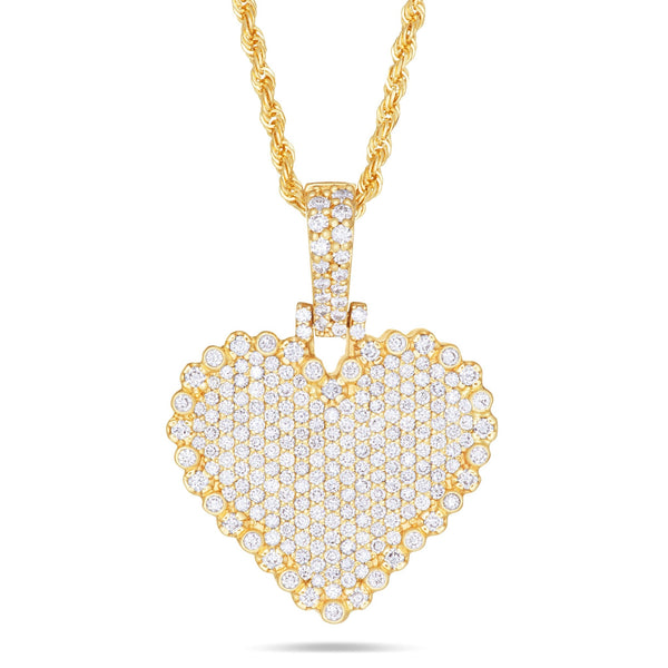 Shyne Collection Diamond Heart Pendant - Shyne Jewelers Yellow Gold Shyne Jewelers