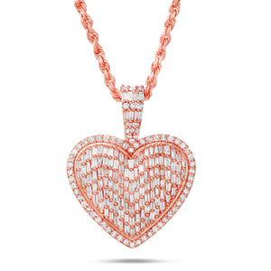 Shyne Collection Diamond Heart Pendant - Shyne Jewelers PE1M8729G Rose Gold Shyne Jewelers