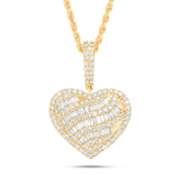 Shyne Collection Diamond Heart Pendant - Shyne Jewelers PE2Q6175G Yellow Gold Shyne Jewelers