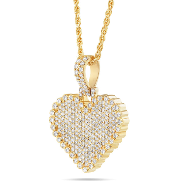 Shyne Collection Diamond Heart Pendant - Shyne Jewelers Yellow Gold Shyne Jewelers