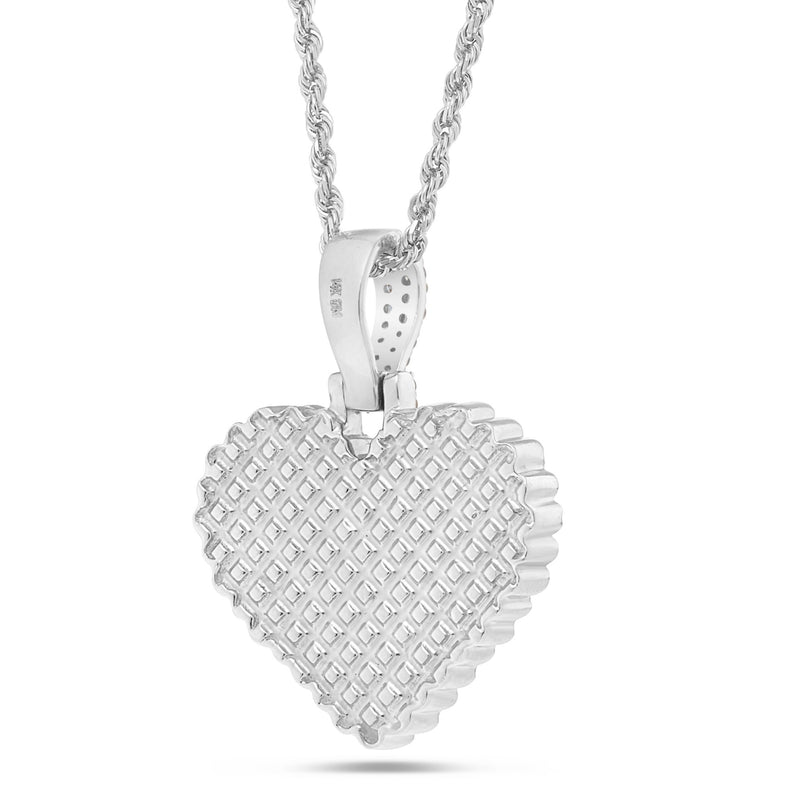 Shyne Collection Diamond Heart Pendant - Shyne Jewelers White Gold Shyne Jewelers
