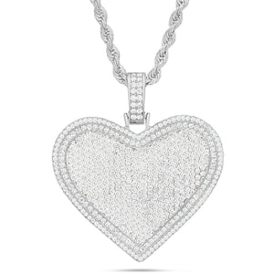 Shyne Collection Diamond Heart Pendant, Medium - Shyne Jewelers White Gold Shyne Jewelers