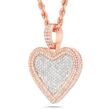 Shyne Collection Diamond Heart Pendant, Small - Shyne Jewelers Rose Gold Shyne Jewelers