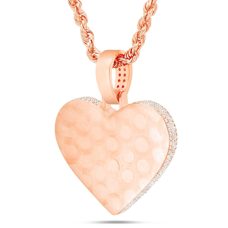Shyne Collection Diamond Heart Pendant, Small - Shyne Jewelers Rose Gold Shyne Jewelers