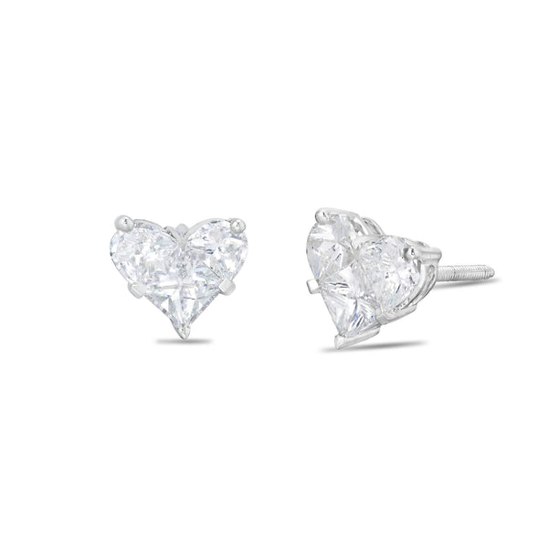 Shyne Collection Diamond Heart Studs - Shyne Jewelers 150-251 Shyne Jewelers