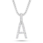 Shyne Collection Diamond Initial Pendant - Shyne Jewelers White Gold A Shyne Jewelers