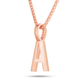 Shyne Collection Diamond Initial Pendant - Shyne Jewelers White Gold A Shyne Jewelers