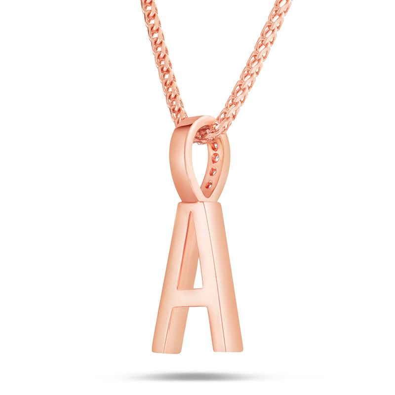 Shyne Collection Diamond Initial Pendant - Shyne Jewelers White Gold A Shyne Jewelers