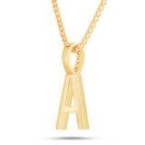 Shyne Collection Diamond Initial Pendant - Shyne Jewelers White Gold A Shyne Jewelers