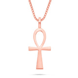 Shyne Collection Large Ankh Pendant - Shyne Jewelers ANKH_2 Rose Gold Shyne Jewelers