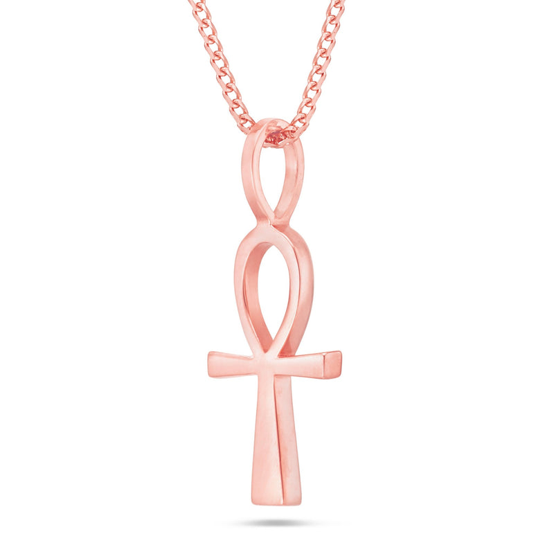 Shyne Collection Large Ankh Pendant - Shyne Jewelers ANKH_2 Rose Gold Shyne Jewelers