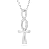 Shyne Collection Large Ankh Pendant - Shyne Jewelers ANKH_2 White Gold Shyne Jewelers