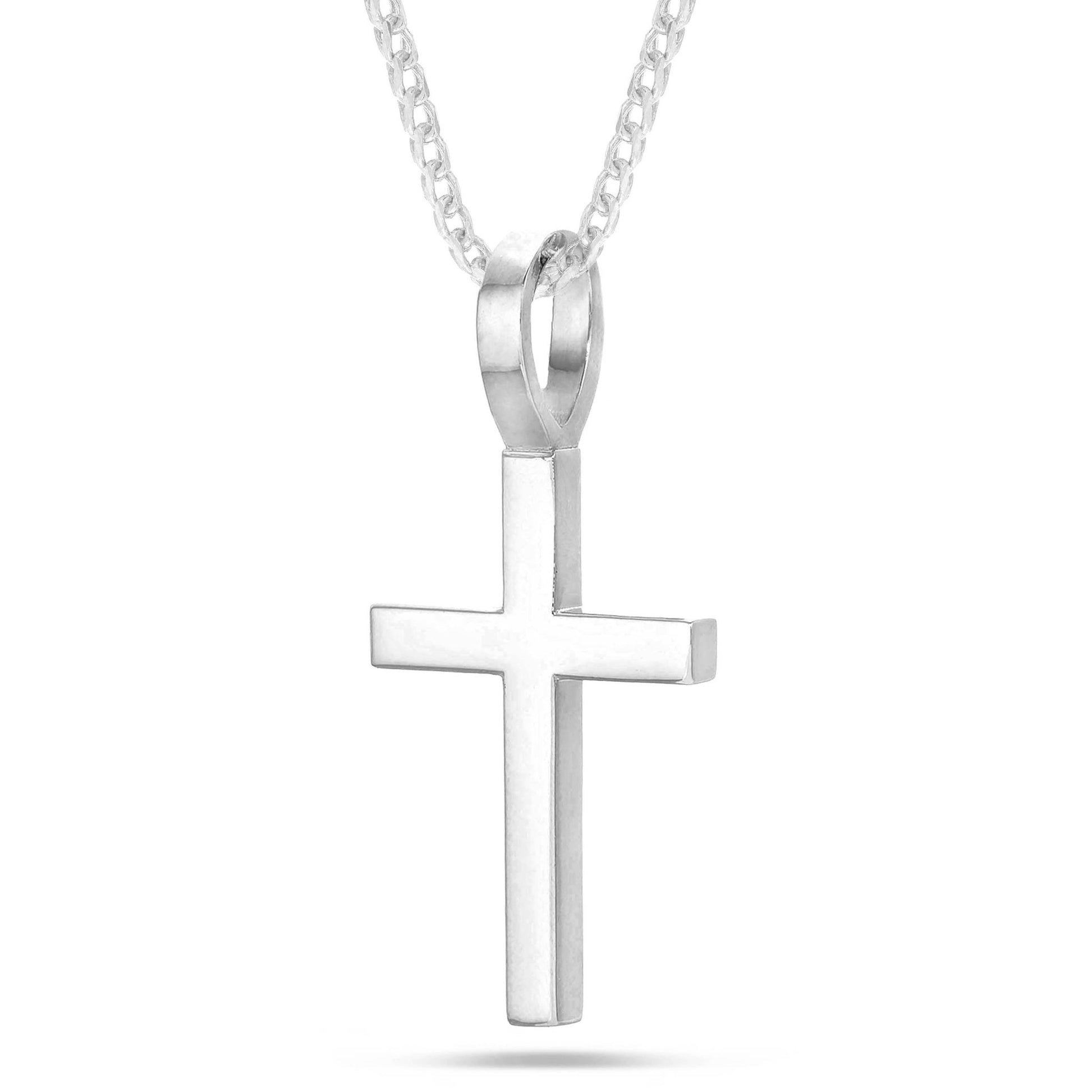 Shyne Collection Large Cross Pendant - Shyne Jewelers 435-00049 White Gold Shyne Jewelers