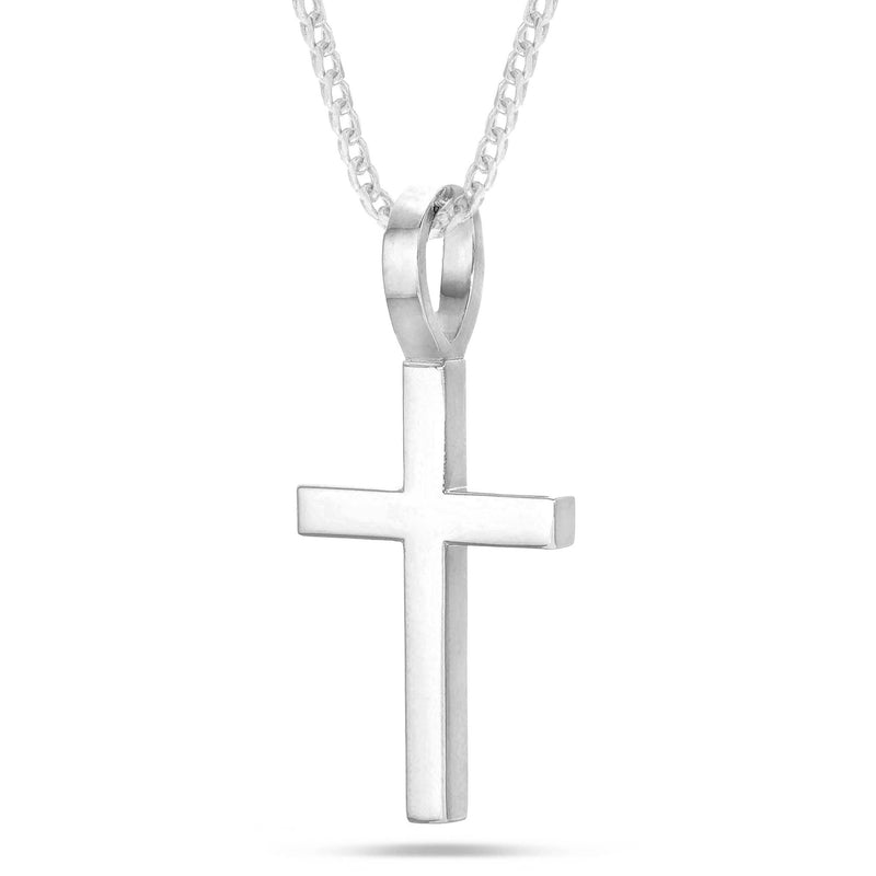 Shyne Collection Large Cross Pendant - Shyne Jewelers 435-00049 White Gold Shyne Jewelers