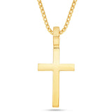 Shyne Collection Large Cross Pendant - Shyne Jewelers 435-00049 Yellow Gold Shyne Jewelers