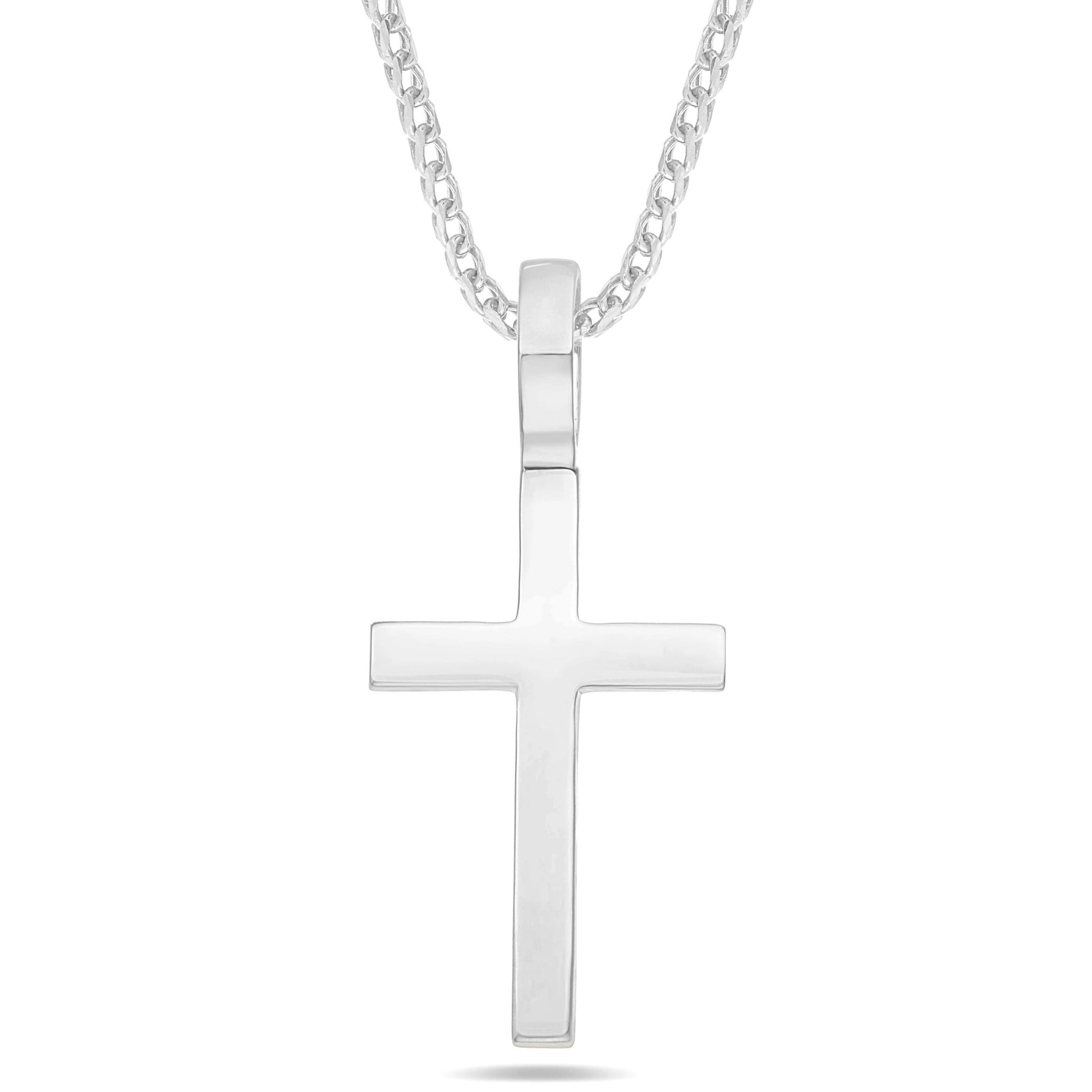 Shyne Collection Large Cross Pendant - Shyne Jewelers 435-00049 White Gold Shyne Jewelers
