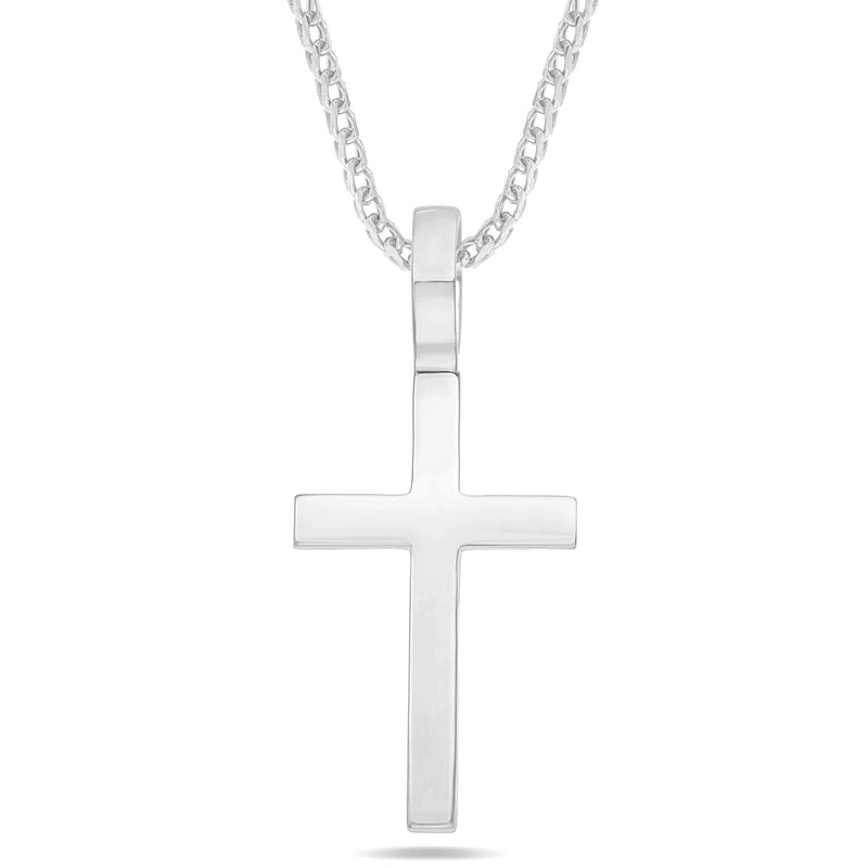 Shyne Collection Large Cross Pendant - Shyne Jewelers 435-00049 White Gold Shyne Jewelers