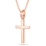 Shyne Collection Large Cross Pendant - Shyne Jewelers 435-00049 Rose Gold Shyne Jewelers