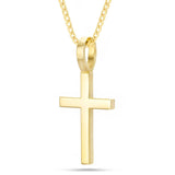 Shyne Collection Large Cross Pendant - Shyne Jewelers 435-00049 Yellow Gold Shyne Jewelers