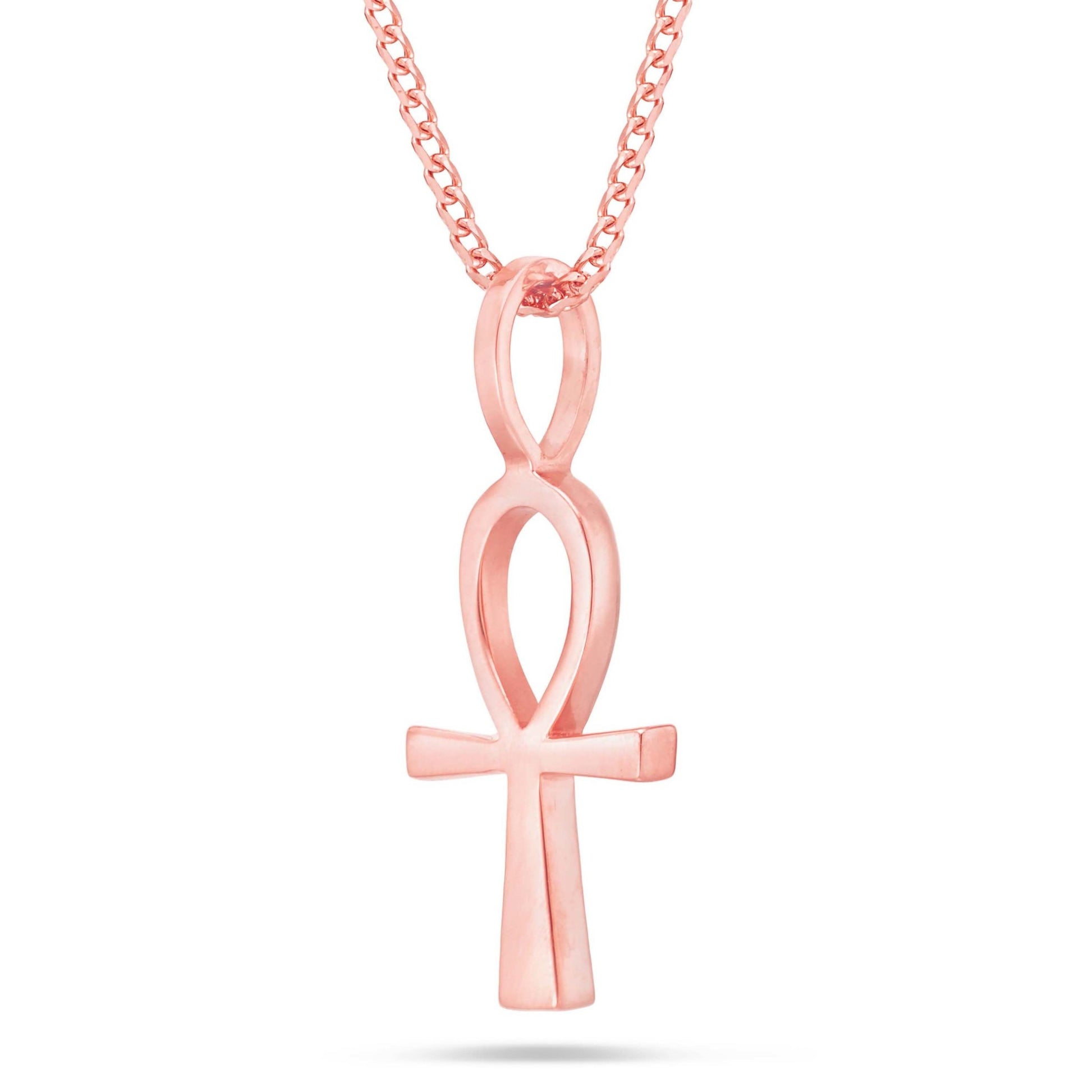 Shyne Collection Small Ankh Pendant - Shyne Jewelers ANKH_1 Rose Gold Shyne Jewelers