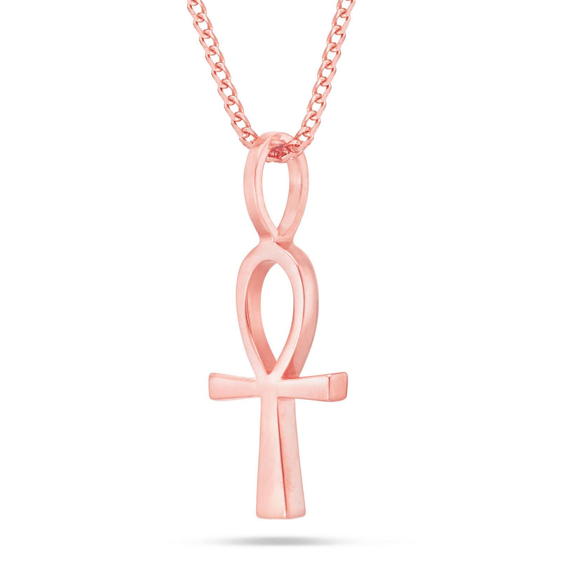 Shyne Collection Small Ankh Pendant - Shyne Jewelers ANKH_1 Rose Gold Shyne Jewelers