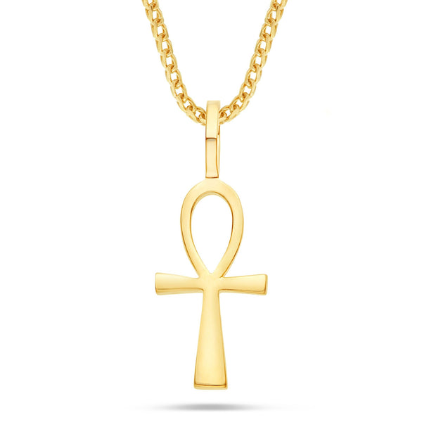 Shyne Collection Small Ankh Pendant - Shyne Jewelers ANKH_1 Yellow Gold Shyne Jewelers