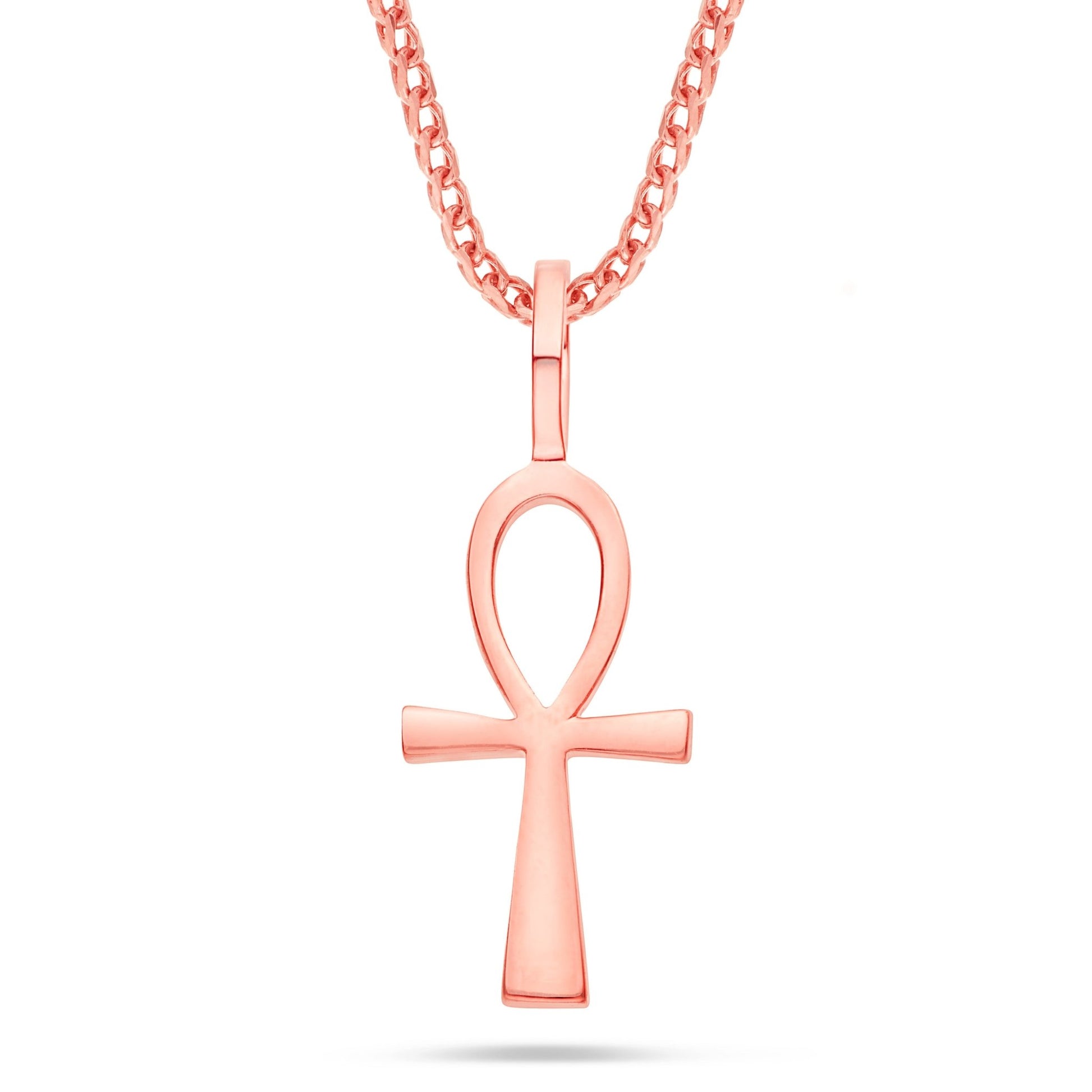 Shyne Collection Small Ankh Pendant - Shyne Jewelers ANKH_1 Rose Gold Shyne Jewelers