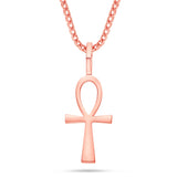 Shyne Collection Small Ankh Pendant - Shyne Jewelers ANKH_1 Rose Gold Shyne Jewelers