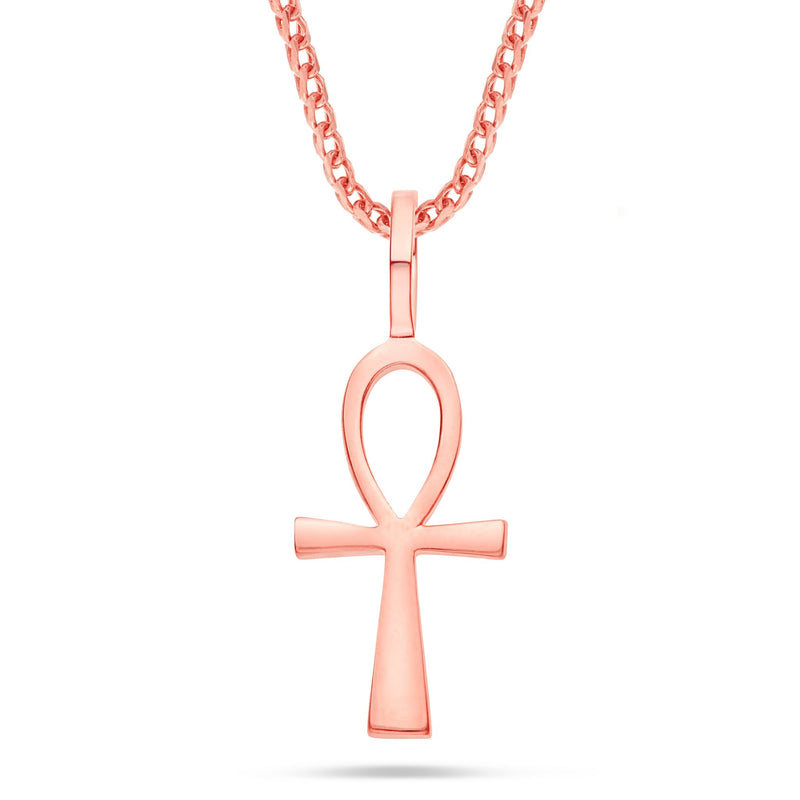 Shyne Collection Small Ankh Pendant - Shyne Jewelers ANKH_1 Rose Gold Shyne Jewelers