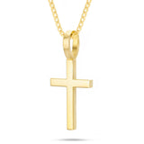 Shyne Collection Small Gold Cross Pendant - Shyne Jewelers Yellow Gold Shyne Jewelers