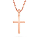 Shyne Collection Small Gold Cross Pendant - Shyne Jewelers Rose Gold Shyne Jewelers