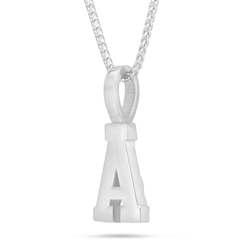 Shyne Collection Varsity Initial Pendant - Shyne Jewelers White Gold A Shyne Jewelers