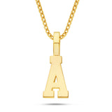 Shyne Collection Varsity Initial Pendant - Shyne Jewelers Yellow Gold A Shyne Jewelers