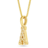 Shyne Collection Varsity Initial Pendant - Shyne Jewelers Yellow Gold A Shyne Jewelers