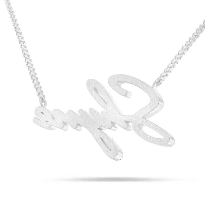 Shyne Logo Diamond Necklace - Shyne Jewelers 165-00153 White Gold Shyne Jewelers