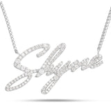 Shyne Logo Diamond Necklace - Shyne Jewelers 165-00153 White Gold Shyne Jewelers