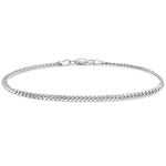 Solid Cuban Bracelet, 2.6mm - Shyne Jewelers White Gold 6 Shyne Jewelers