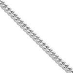 Solid Cuban Bracelet, 3.1 mm - Shyne Jewelers White Gold 6