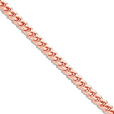 Solid Cuban Bracelet, 3.1 mm - Shyne Jewelers Rose Gold 6" Shyne Jewelers
