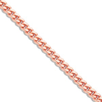 Solid Cuban Bracelet, 3.1 mm - Shyne Jewelers Rose Gold 6