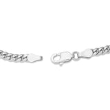 Solid Cuban Bracelet, 3.1 mm - Shyne Jewelers White Gold 6" Shyne Jewelers