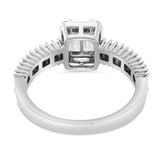 Square Baguette Cluster Diamond Ring - Shyne Jewelers White Gold 4 Shyne Jewelers