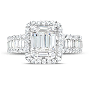 Square Baguette Cluster Ring - Shyne Jewelers 4 Shyne Jewelers