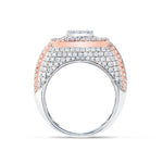 Square Baguette Diamond Statement Ring - Shyne Jewelers 135-00114 Rose & White Gold 5.5 Shyne Jewelers