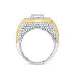Square Baguette Diamond Statement Ring - Shyne Jewelers 135-00114 Yellow & White Gold 5 Shyne Jewelers